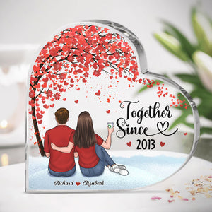 I'm Yours, You're Mine - Couple Personalized Custom Heart Shaped Acrylic Plaque - Gift For Husband Wife, Anniversary