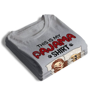 T-shirt unisexe personnalisé « This Is My Pajama » pour chien et chat, sweat-shirt à capuche, cadeau idéal pour les propriétaires et les amoureux des animaux.
