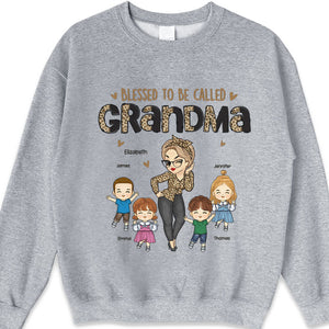 Blessed To Be Called Grandma - Family Personalized Custom Unisex T-shirt, Hoodie, Sweatshirt - Mother's Day, Birthday Gift For Mom, Grandma