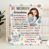 I Say I Love You With My Smile - Family Personalized Custom Baby Blanket - Mother's Day, Baby Shower Gift, Gift For First Mom