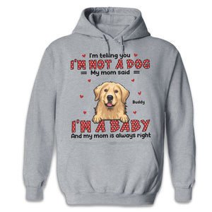 We're Not Pets, We're Babies - Dog & Cat Personalized Custom Unisex T-shirt, Hoodie, Sweatshirt - Gift For Pet Owners, Pet Lovers