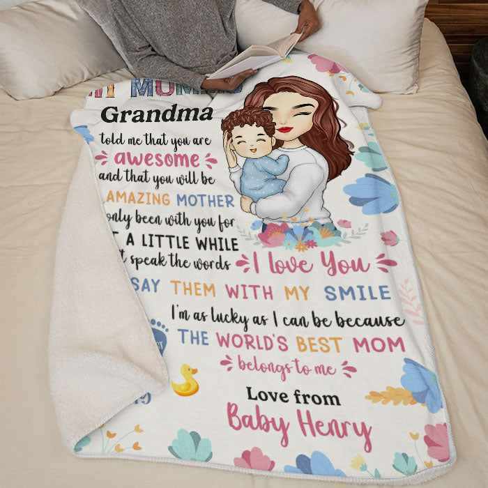 Custom blanket mothers online day