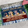 Happy Independence Day Hope You Brought Beer And Dog Treats - 4th Of July Funny Personalized Pet Decorative Mat (Cat & Dog)