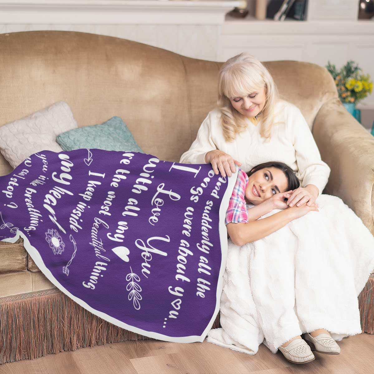 Et soudain, toutes les chansons d'amour parlaient de toi - Couverture pour couple - Nouveauté, cadeau de Noël pour mari et femme, anniversaire