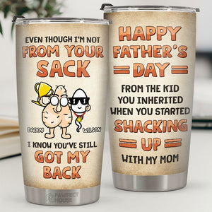 Being Your Kid Is Awesome - Family Personalized Custom Tumbler - Father's Day, Birthday Gift For Dad