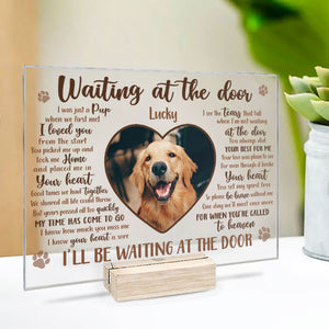 Personalized Acrylic Plaque - Home Decor, Desk Decor, Dog Memorial Gifts For Loss Of Dog, Pet Memorial Gifts, Acrylic Sign, Loss Of Dog Sympathy Gift, Bereavement Gifts For Loss Of Pet