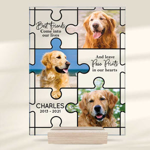 Best Friends Come Into Our Lives - Upload Image - Personalized Acrylic Plaque