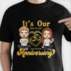 It's Our Anniversary - Personalized Unisex T-Shirt, Hoodie, Sweatshirt - Gift For Couple, Husband Wife, Anniversary, Engagement, Wedding, Marriage Gift