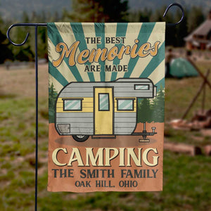 The Best Memories Are Made Camping - Personalized Camping Flag.