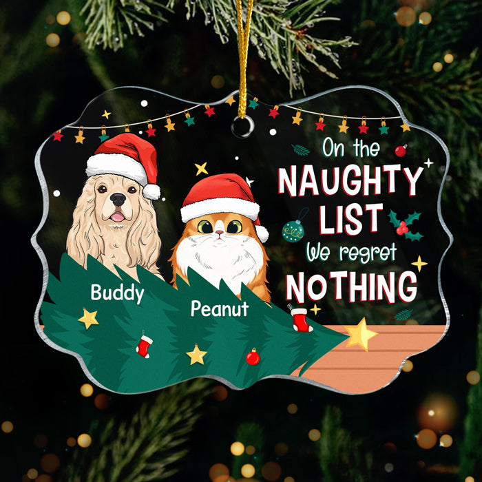 I've Been A Very Good Cat/Dog This Year - Personalized Custom Benelux Shaped Acrylic Christmas Ornament - Upload Image, Gift For Pet Lovers, Christmas Gift