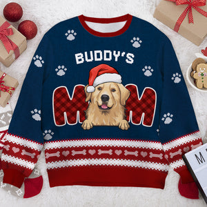 We're Dog Parents - Personalized Custom Unisex Ugly Christmas Sweatshirt, Wool Sweatshirt, All-Over-Print Sweatshirt - Gift For Dog Lovers, Pet Lovers, Christmas Gift