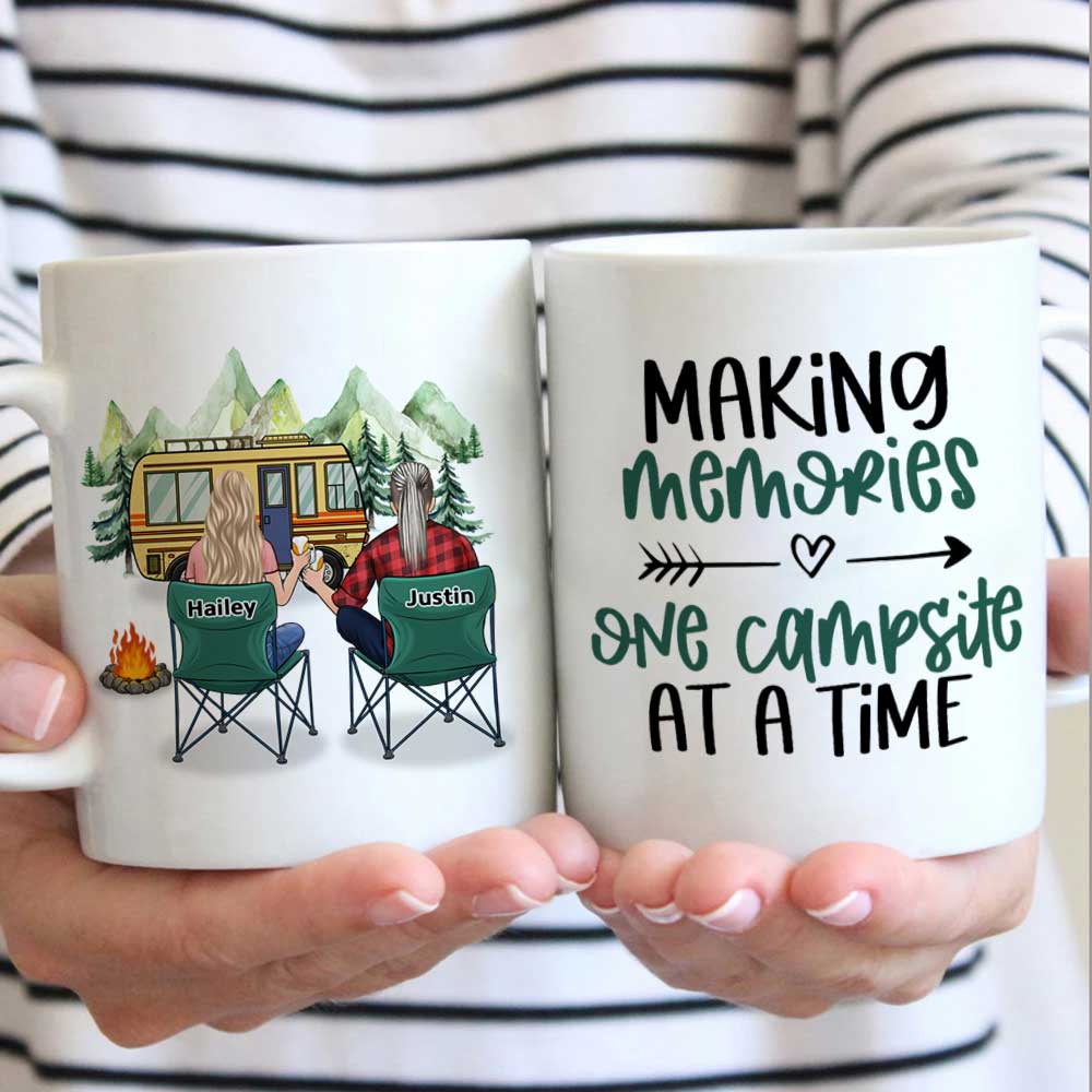 Making Campsite Memories, Personalized Camping Travel Mug, Gift