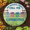 Mes personnes préférées m'appellent grand-mère - Pierre de jardin personnalisée - Cadeau pour grand-mère, grands-parents
