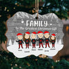 Family Is The Greatest Christmas Gift - Personalized Custom Benelux Shaped Wood Christmas Ornament - Gift For Family, Christmas Gift