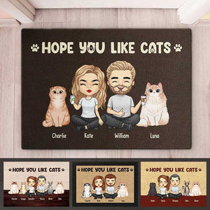 Hope You Like Cats - Cat Personalized Custom Decorative Mat - Gift For Pet Owners, Pet Lovers