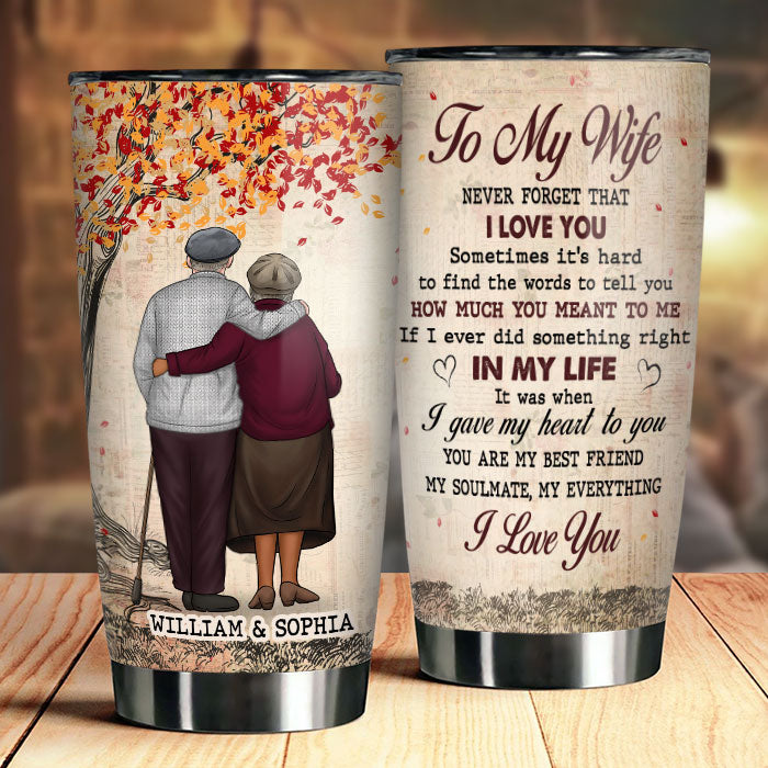 Personalized To My Wife Couple Valentines Tumbler To My Wife You Are My  Soulmate My Best Friend Tumbler Gifts