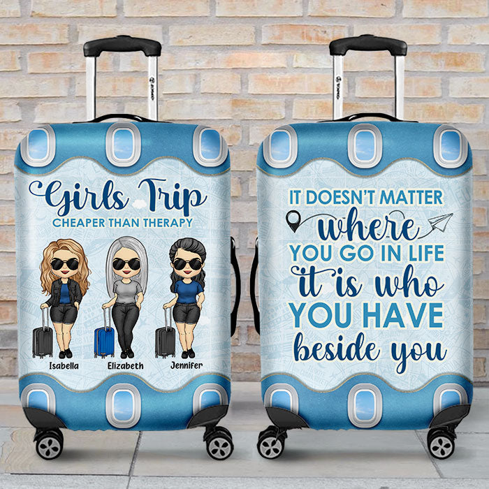 Bestie Custom Tote Bag Girl's Trip Cheaper Than Therapy