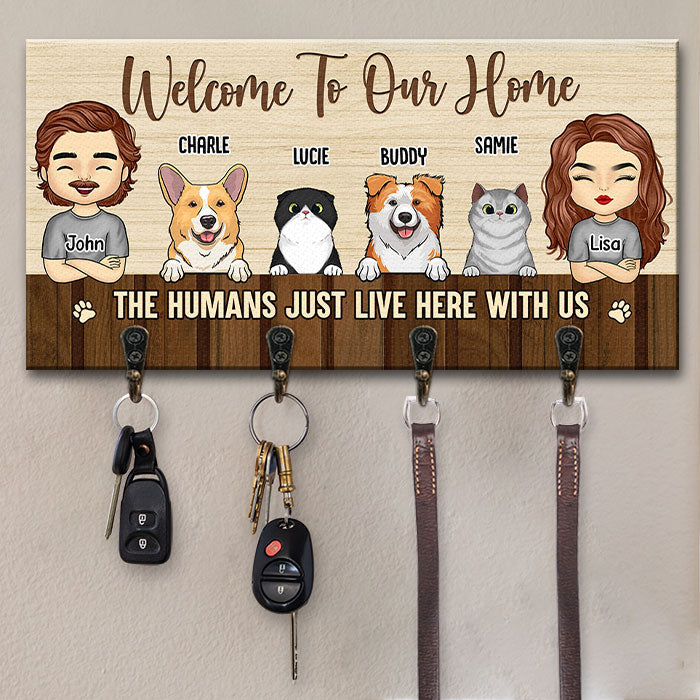 Home Sweet Home - Personalized Key Hanger, Key Holder - Gift for Coupl -  Pawfect House