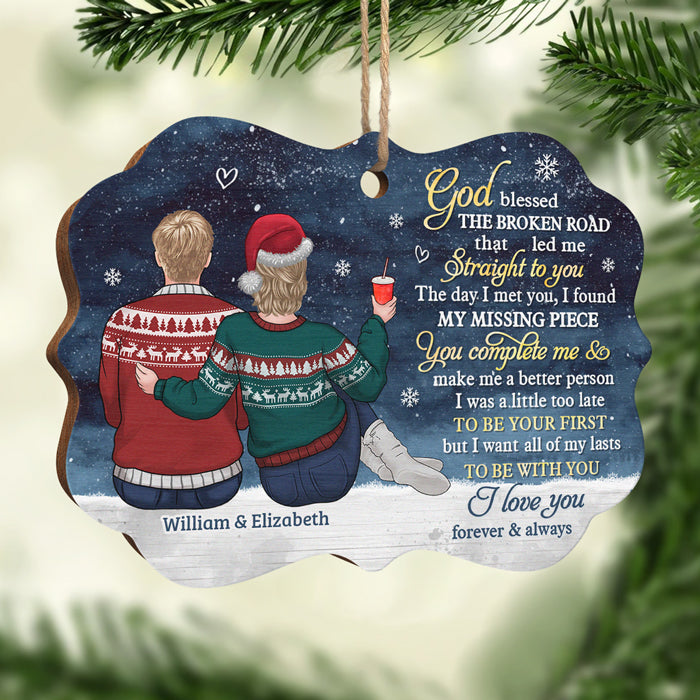 thumbnail image 2 of Smile Art Design Personalized Photo Christmas Ornament 2022 2 of 14