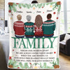 You Can Feel Our Love - Family Personalized Custom Blanket - Christmas Gift For Christmas Gift For Siblings, Brothers, Sisters