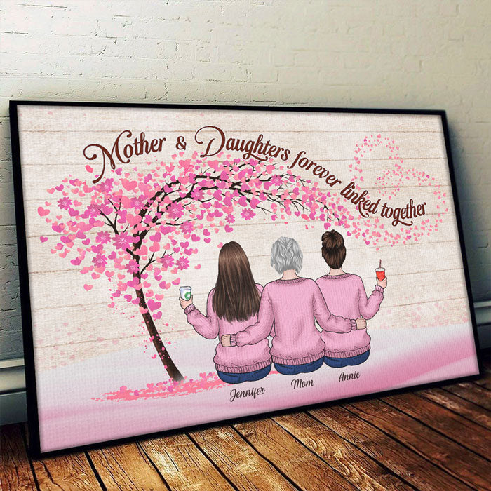 Personalized Canvas Gift For Mom - Custom Gifts For Mom - First My Mother  Forever My Best Friend Poster