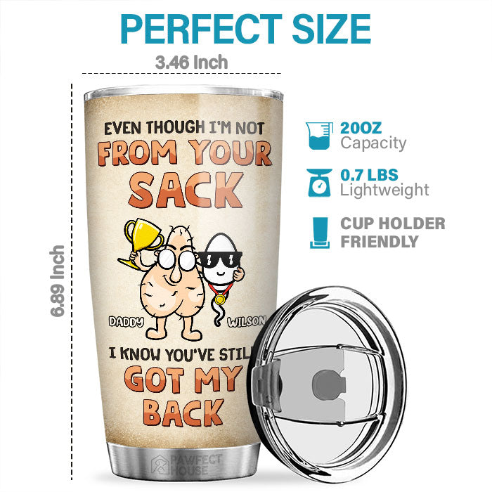 Being Your Kid Is Awesome - Family Personalized Custom Tumbler - Father's Day, Birthday Gift For Dad