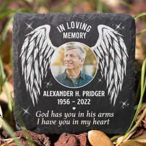 I Have You In My Heart - Personalized Memorial Stone, Human Grave Marker - Upload Image, Memorial Gift, Sympathy Gift