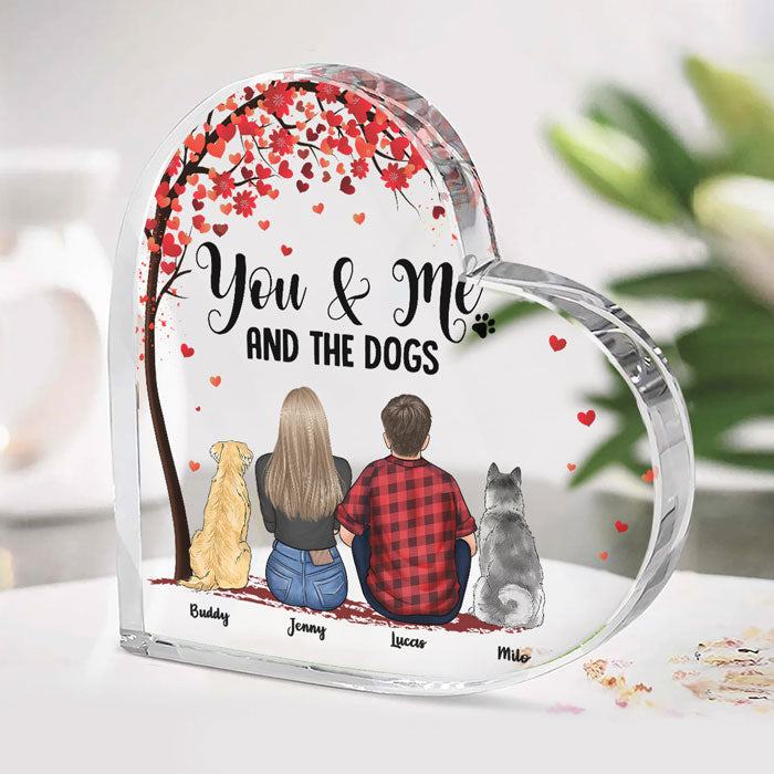 Together Since - Couple Personalized Custom Heart Shaped Acrylic Plaqu -  Pawfect House