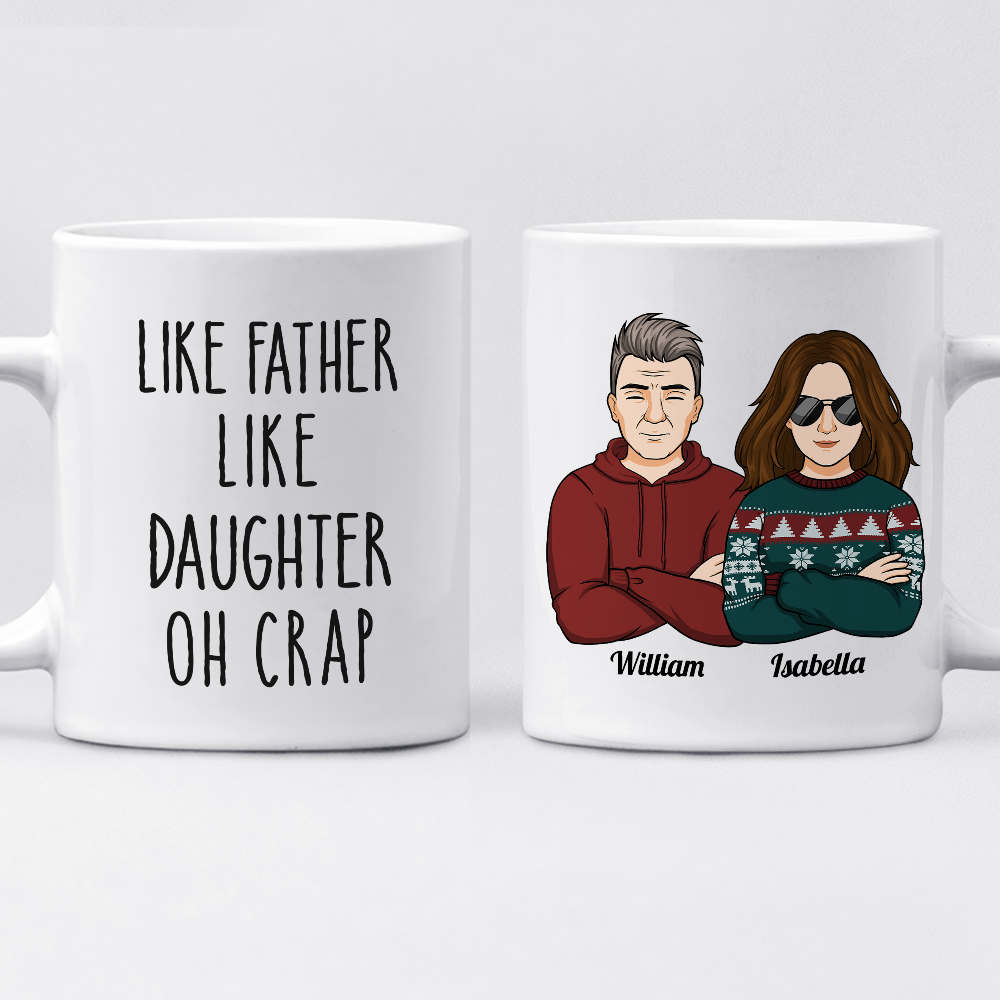 Personalized Mug - Mother & Daughters (CB) - Like mother like daughter oh  crap