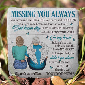 It Broke My Heart To Lose You, But A Part Of Me Went With You - Personalized Memorial Stone, Human Grave Marker - Memorial Gift, Sympathy Gift