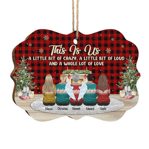 The Love Between Us Is One Of Life's Greatest Blessings - Family Personalized Custom Ornament - Wood Benelux Shaped - Christmas Gift For Siblings, Brothers, Sisters