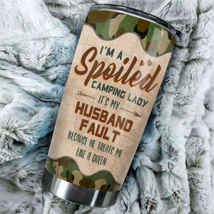 Camping Queen - Personalized Tumbler - Gift For Camping Lovers