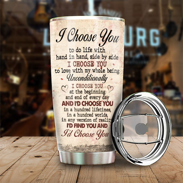 SANDJEST You And Me We Got This Tumbler Engraved Drawing