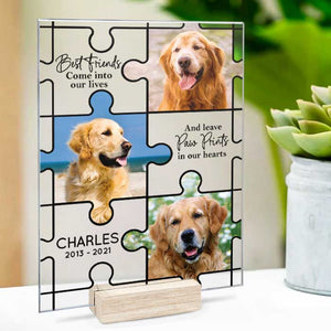 Best Friends Come Into Our Lives - Upload Image - Personalized Acrylic Plaque