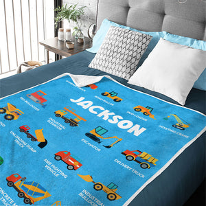 Joyful Background Dino - Personalized Custom Blanket - Gift For Kids, Gift For Family, Christmas Gift