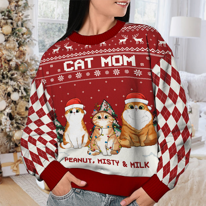 Walmart ugly outlet christmas sweater cat