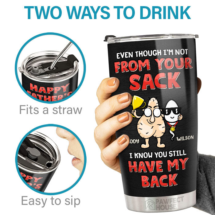 Being Your Kid Is Awesome - Family Personalized Custom Tumbler - Father's Day, Birthday Gift For Dad