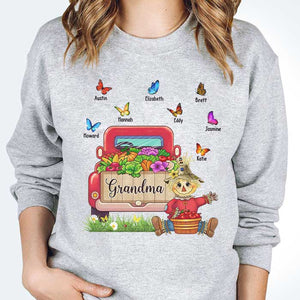 Grandma's Butterfly Garden - Personalized Custom Unisex T-Shirt, Hoodie, Sweatshirt - Gift For Grandma, Grandparents, Halloween Gift