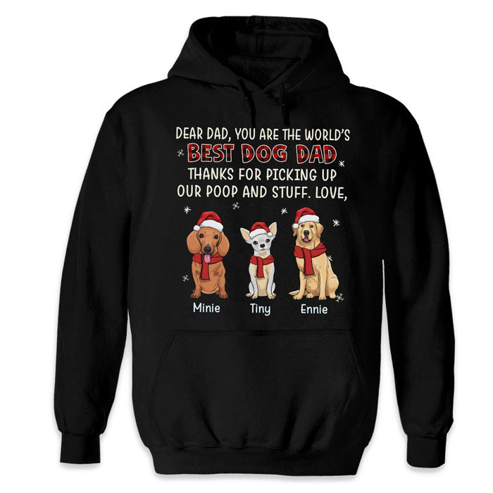 Thanks for Picking Up My Poop and Stuff - Dog Personalized Custom T-Shirt, Hoodie, Sweatshirt - Christmas Gift for Pet Owners, Pet lovers, Sweatshirt