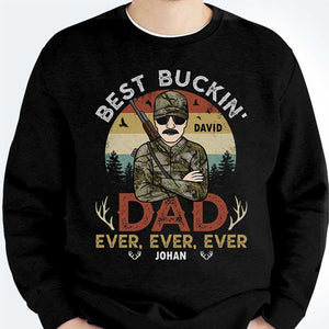 Best Buckin' Dad Ever - Personalized T-shirt, Hoodie, Unisex Sweatshirt
