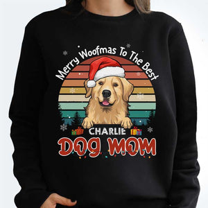 Merry Woofmas To The Best Mom & Dad - Personalized Unisex Sweatshirt, T-shirt, Hoodie