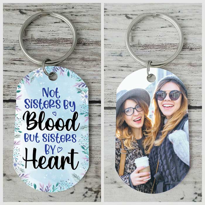 Besties Forever - Upload Photo - Personalized Keychain.