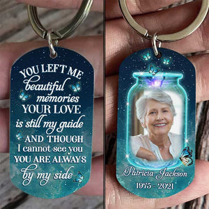 Your Love Is Still My Guide & You're Always By My Side - Upload Image, Personalized Keychain.