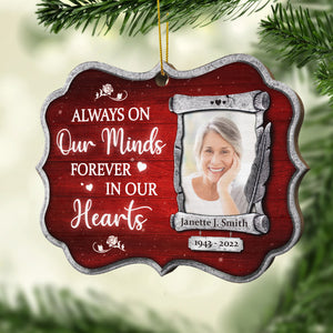 There Is A Little Bit Of Heaven In Our Home - Personalized Custom Benelux Shaped Wood Christmas Ornament
