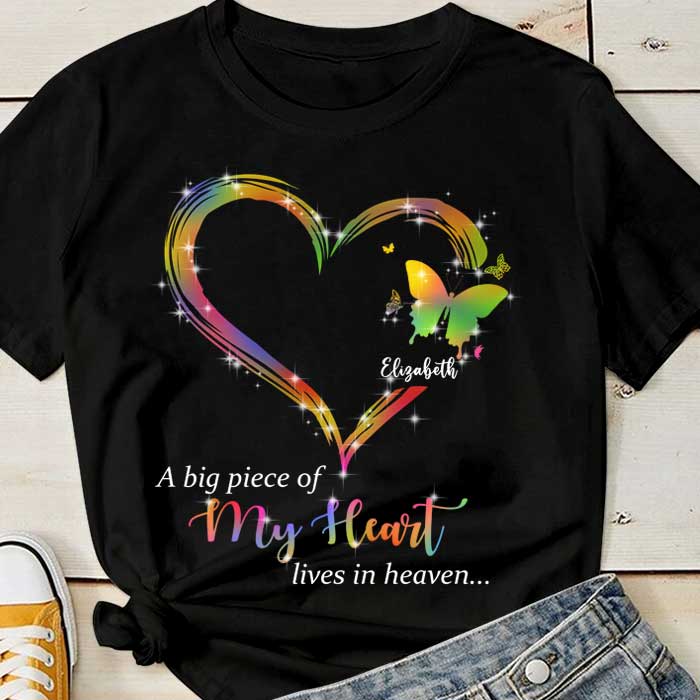 A Big Piece Of My Heart - Personalized Unisex T-Shirt.