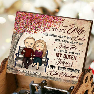 You Are My Queen Forever - Gift For Couples, Personalized Music Box.