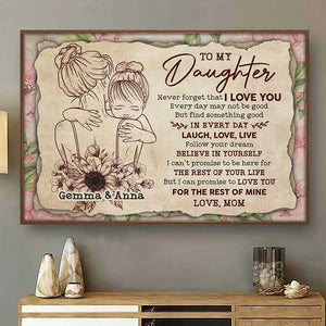 I Can Promise To Love You For The Rest Of My Life - Personalized Horizontal Poster.