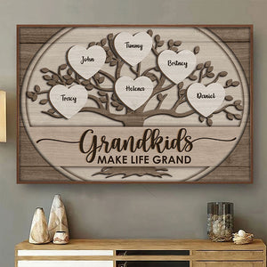 My Grandkids Make My Life Marvelous - Personalized Horizontal Poster- Gift For Grandparents