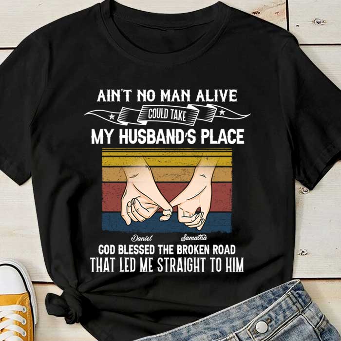 God Blessed The Broken Road - Personalized Unisex T-Shirt.