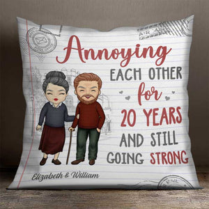 Annoying Each Other For So Many Years And Still Going Strong - Gift For Couples, Personalized Pillow (Insert Included).